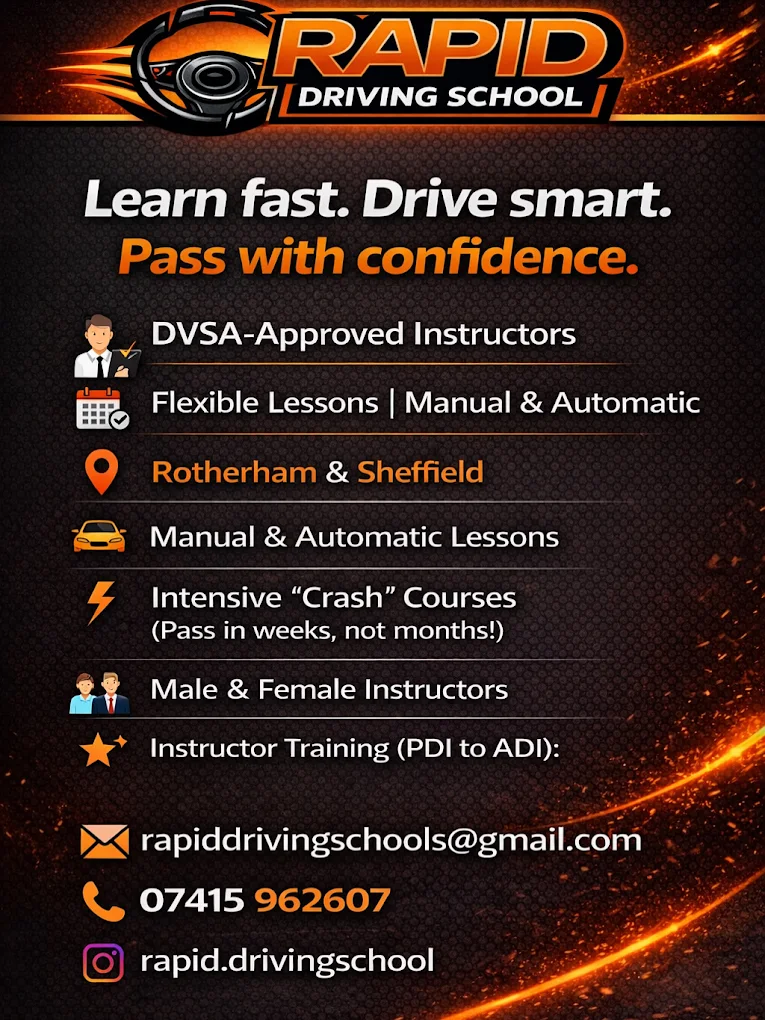 Driving instructor teaching